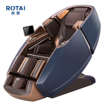 荣泰（ROTAI）智能按摩椅RT8900家用全自动太空豪华舱双子座沙发 蓝色