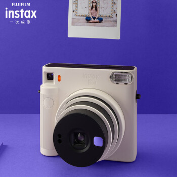 富士instax立拍立得 一次成像相机 SQUARE SQ1 云母白