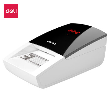 得力(deli) 验钞仪 小型便携式验钞机 支持验新版人民币 2119锂电池+外接电源（可充电）