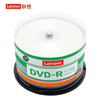 联想 DVD-R 光盘/刻录盘 16速4.7GB 办公系列 桶装50片 空白光盘