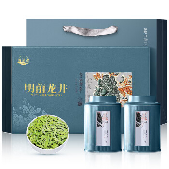 西湖说杭州龙井茶浓豆香特级250g 2024明前绿茶礼盒装春茶头采嫩芽送礼