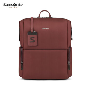 新秀丽（Samsonite）电脑包双肩背包男女书包潮流旅行包礼物TL3 紫红色