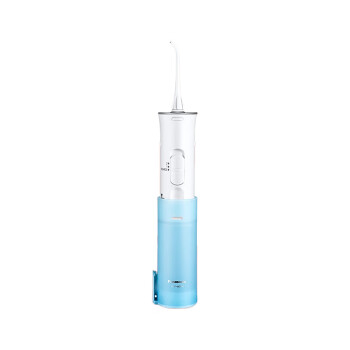 松下（Panasonic）冲牙器洗牙器牙线 高压喷射气泡水流立式便携洁牙器 便携桶式收纳EW-ADJ4-A蓝色
