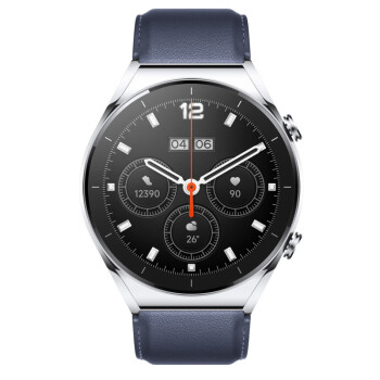 小米Xiaomi Watch S1 小米手表 运动智能手表 蓝宝石玻璃 蓝牙通话 血氧监测 流光银+蓝皮表带