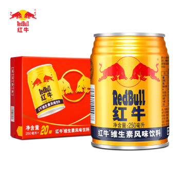 红牛 (RedBull)  维生素风味饮料  250ml*20罐礼盒装