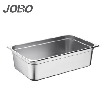 巨博(JOBO) 美式防挤份数盆1/1不锈钢盆份数盒打菜盆150mm自助餐盆不含盖子FSP115G