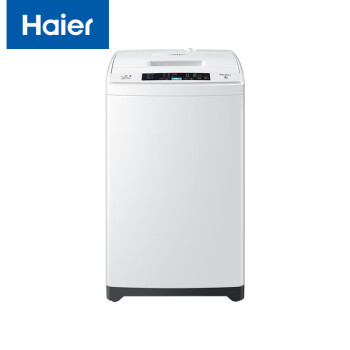 海尔（Haier）全自动波轮洗衣机 6.5公斤 桶自洁 漂甩二合一洗衣机 EB65M019 白色