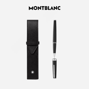 万宝龙MONTBLANC  PIX系列黑色签字笔 132494+笔袋130750礼盒套装