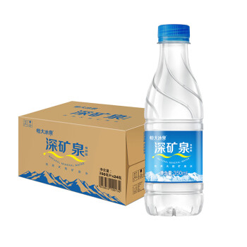 恒大冰泉 饮用天然矿泉水会议办公用水 350ml*24瓶 整箱装
