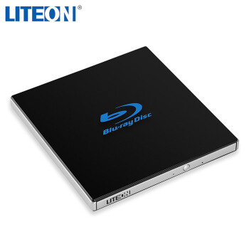 建兴（LITEON）6倍速 USB3.0 外置蓝光刻录机 移动光驱 BD/CD/DVD刻录机 黑色(Windows/苹果MAC系统/EB1)