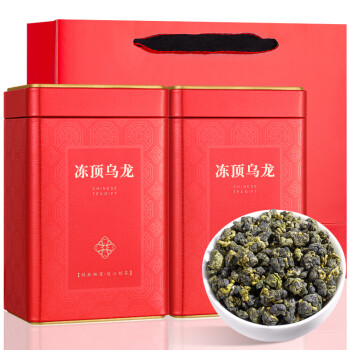 福茗源乌龙茶 台湾冻顶乌龙浓香型特级500g中火礼盒装新茶叶高山茶