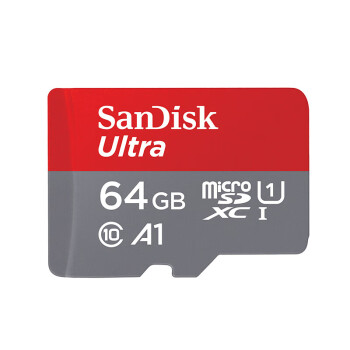 闪迪 至尊高速移动版存储卡 TF（MicroSD）内存卡 A1 U1 C10 读速140MB/s 商用手机平板内存卡 64G