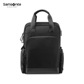 Samsonite/新秀丽双肩包男士商务休闲电脑旅行包大容量手提多用包 TO0 黑色