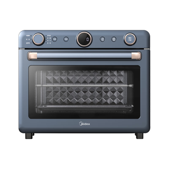 美的（Midea）石墨烯免预热 顶部热风风炉家用智能空气炸电烤箱 35L搪瓷内胆 PT3520W-G 初见P30系列