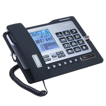中诺办公多功能大屏幕有线座机固定电话机语音报号 G026黑色