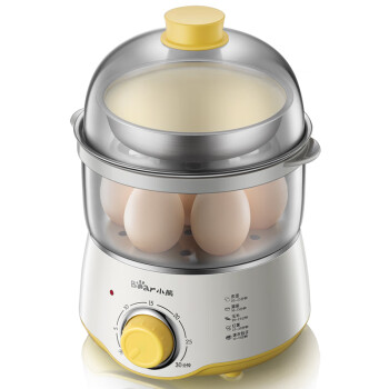 小熊 煮蛋器  双层防干烧自动断电蒸蛋器不锈钢煮蛋机定时蒸蛋机煮鸡蛋  ZDQ-A07U1