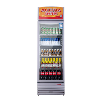 澳柯玛（AUCMA） 327升立式单门商用冷藏冰箱展示柜 超市饮料啤酒保鲜冷柜 冷饮茶叶陈列冰柜 SC-327NE