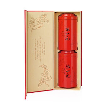张一元 特级茉莉花茶龙毫100g*2罐 手提袋 绿茶茶叶 中国红罐 龙毫单罐
