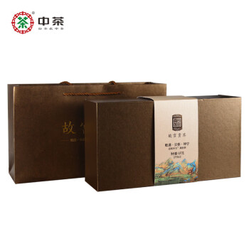 中茶湖南安化黑茶 百年木仓故宫贡茶黑砖茶 2019年黑砖茶 6kg