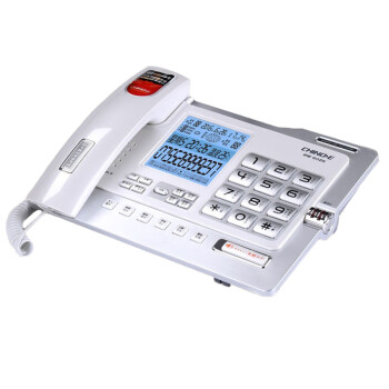 中诺（CHINO-E）G025 自动录音固定电话机有线座式家庭家用办公室坐机留言座机 珍珠白（配4G内存卡）单台