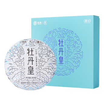 蝴蝶牌（Butterfly Brand）中粮中茶 蝴蝶牌 茶叶 白茶 茶饼 牡丹皇礼盒200g  