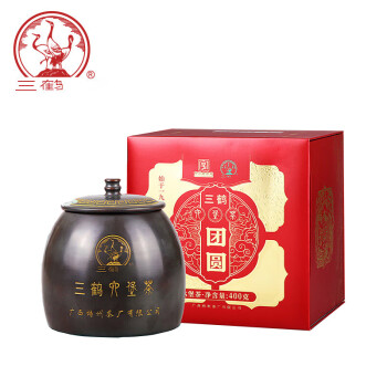 三鹤六堡茶【团圆】2018年一级散茶400g盒装广西梧州特产