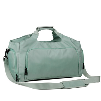 漫步时空旅行包短途出差行李袋大容量干湿分离运动健身包游泳收纳包(绿色)