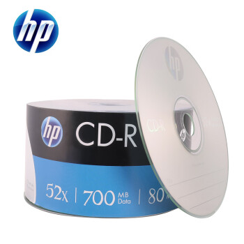 惠普（HP）光盘/刻录光盘 CD-R 空白光盘 52速700MB 50片塑封装