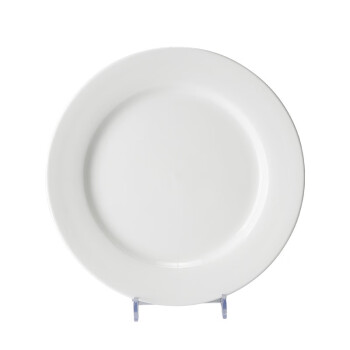 寸华陶瓷平盘 11英寸10个装 西餐盘白色圆盘火锅自助餐盘圆形快餐盘子