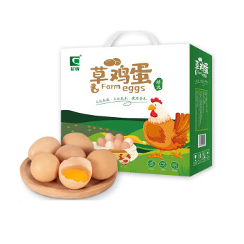 晨诚虫草土鸡蛋1.6kg 40枚健康轻食新鲜营养谷物草鸡蛋 团购礼盒