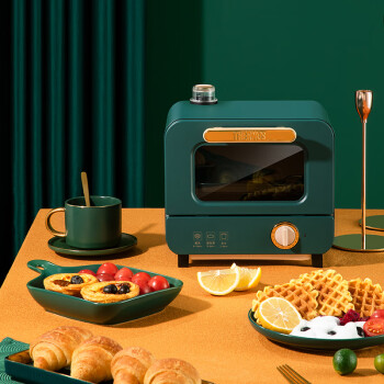 THERMOS电烤箱5L多功能轻食机家用面包煎烤机六档烘烤易清洗EHA-5102A