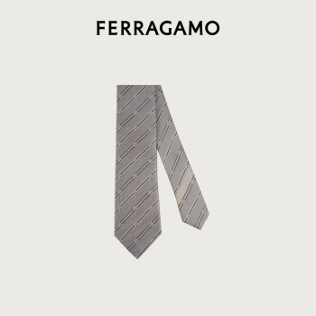 菲拉格慕（Ferragamo）男士灰色领带 0773708