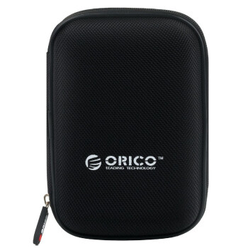 奥睿科（ORICO） 【PHD-25】移动硬盘包2.5英寸硬盘盒移动电源多功能收纳包防震防水保护盒 黑色/纹理款