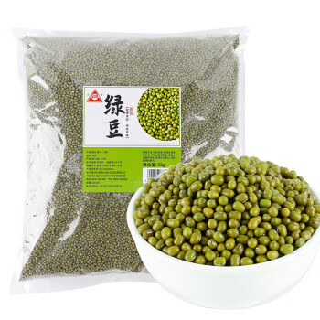 川珍 绿豆5kg 五谷杂粮食堂专用绿豆汤粥米伴侣