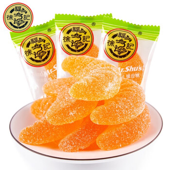 徐福记 橡皮糖 口味多样 软糖 果味缤纷 大桔瓣糖500g(约26块)*1袋