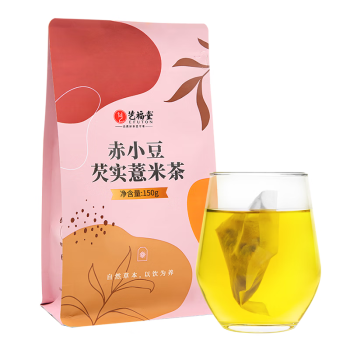 艺福堂茶叶 花草茶 赤小豆芡实薏米茶150g 组合花茶 红豆袋泡养生茶