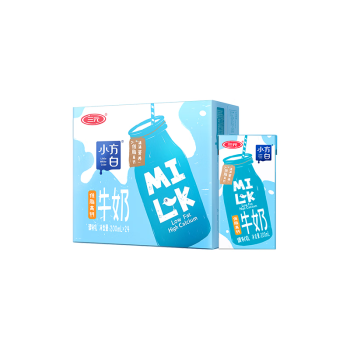 三元（SAN YUAN）小方白低脂高钙牛奶200ml*24盒  礼盒装 