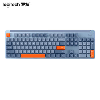 罗技（G）K865无线机械键盘 办公无线键盘 蓝牙键盘 104键全尺寸 TTC红轴 垂直收纳 一键三连 雾霭蓝