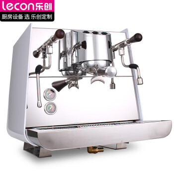 乐创（lecon）商用咖啡机专业现磨泵压萃取意式半自动咖啡机蒸汽打奶泡MU-1