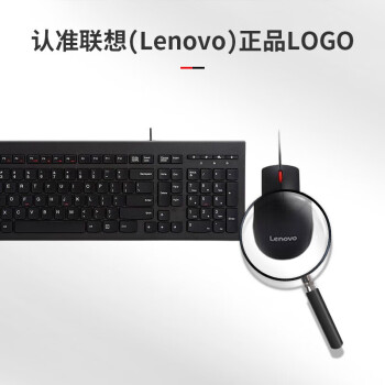 联想（lenovo）有线键盘鼠标套装 原机标配套装