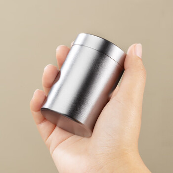 逸居客（YIJUKE）【60ml】钛铝合金茶叶罐便携小茶罐旅行茶叶罐装茶储存罐分装盒