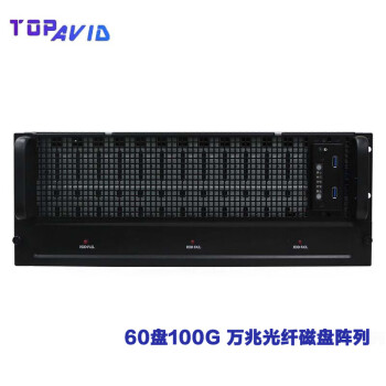 TOPAVID 拓普 SRB4L8560TP-100G 60盘100G 万兆光纤磁盘阵列 960TB企业级存储容量