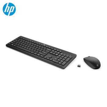 惠普(HP)商用235无线键鼠套装 笔记本台式电脑通用办公无线键鼠套装 104键标准键盘与低键帽结构 1Y4D0AA