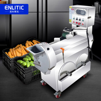 英利蒂克（Enlitic）商用切菜机 切片切丁切丝全钢全自动 土豆切片机 DGN-001（GS）