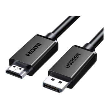 绿联（UGREEN）DP转HDMI转接线4K高清线1.2版电脑显示器连接线DisplayPort转hdmi公对公 1.5米35836