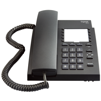 集怡嘉(Gigaset)原西门子品牌 电话机座机 固定电话 办公家用 快捷拨号 通话闭音 812黑色