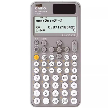 卡西欧（CASIO） FX-991CNX中文版科学函数计算器初高中大学考研物理化学竞赛高考专用FX-991CNCW灰色