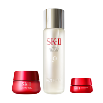SK-II神仙水230ml+大红瓶面霜50g+眼霜15ml水乳护肤品套装sk2生日礼物
