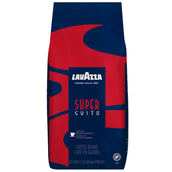 拉瓦萨（LAVAZZA）意大利进口意式醇品Super Gusto咖啡豆UTZ认证 意式醇品咖啡豆1kg