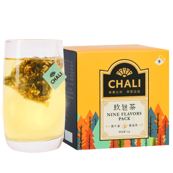 茶里（ChaLi）茶叶玖包茶花草茶组合花茶茶包玫瑰花茶茉莉花茶 红茶绿茶31g